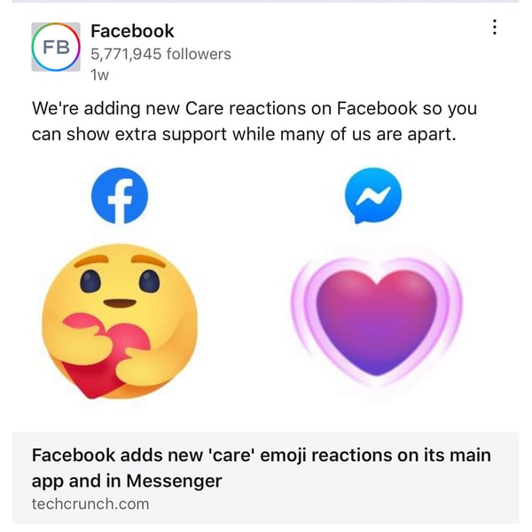 Website Depot Facebook New Reactions 2020